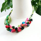 Real Stone Agate Turquoise Coral Necklace Women Jewelry Gift