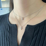 S925 Sterling Silver Cross Pendant Necklace for Women