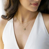 Coin Double Necklace Two Styles Filled Ball Chain Choker Pendants