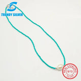 Nature Pearl Choker Necklace Freshwater Pearl Charm