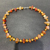 Freshwater Pearl Agate Necklace 925 Sterling Silver Women Jewelry