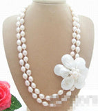 Pearl & Shell Flower Necklace