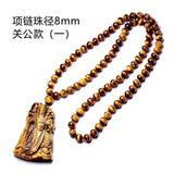 Jade Pendant Hand-Carved Statue Jadeite Pendants Charm Necklace