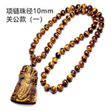 Jade Pendant Hand-Carved Statue Jadeite Pendants Charm Necklace