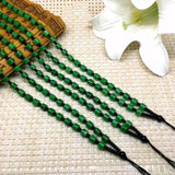 Natural Jade Sweater Chain Carved Amulet Gemstone Necklace