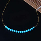 925 Sterling Silver Turquoise Necklace for Women