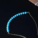 925 Sterling Silver Turquoise Necklace for Women