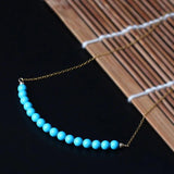 925 Sterling Silver Turquoise Necklace for Women