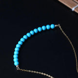 925 Sterling Silver Turquoise Necklace for Women