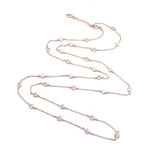 925 Silver Necklace Long Chain Zircon Moissanite Diamond Fine Jewelry Gift