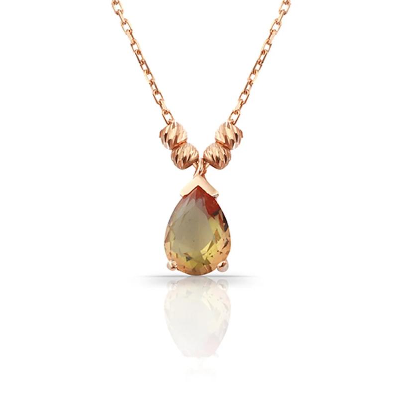 Zultanite Water Drop Necklace with Chain