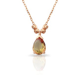 Zultanite Water Drop Necklace with Chain