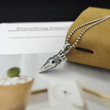 S925 Silver Crown Cross Diamond Pendant Necklace