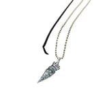 S925 Silver Crown Cross Diamond Pendant Necklace