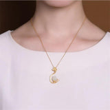Tulip Magnolia Flower Necklace 925 Silver