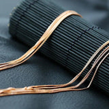 S925 Sterling Silver Necklace Fine Silver Box Chain Men Women