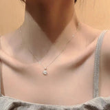 Noble Women 925 Sterling Silver Pendant Necklace Chain Accessory Gift