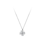 925 Sterling Silver Zircon Windmill Pendant Necklace Hypoallergenic Jewelry