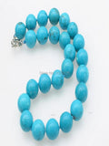 Green Howlite Turquoise Round 16mm Necklace Beads 18inch