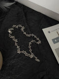 925 Silver Cross Choker Necklace for Women