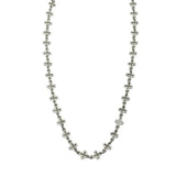 925 Silver Cross Choker Necklace for Women