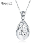 925 Sterling Silver Crystal Pendant Necklace for Women Bride