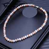 Handcrafted Multicolor Freshwater Pearl Necklace for Women