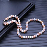 Handcrafted Multicolor Freshwater Pearl Necklace for Women