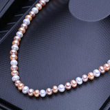 Handcrafted Multicolor Freshwater Pearl Necklace for Women