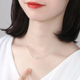 Noble Women 925 Sterling Silver Pendant Necklaces Chain Jewelry