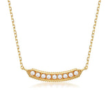 925 Sterling Silver Necklace Shell Zircon Wedding Jewelry