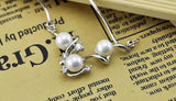 Woman Pearl Pendant Necklace 925 Sterling Silver Choker Wedding Jewelry
