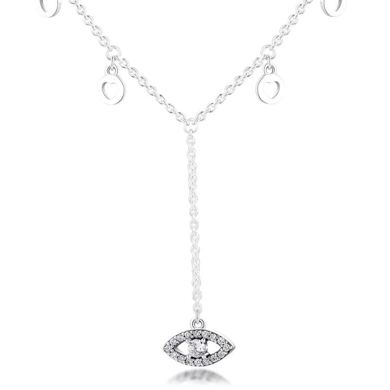 Evil Eye Necklace 925 Sterling Silver Jewelry