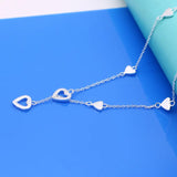 Sterling Silver Heart Choker Necklace for Women