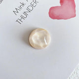 Japanese Ink Smudge Round Water Wave Pattern Resin Patch Material DIY Hairpin