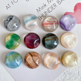 Japanese Ink Smudge Round Water Wave Pattern Resin Patch Material DIY Hairpin