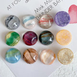 Japanese Ink Smudge Round Water Wave Pattern Resin Patch Material DIY Hairpin