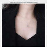 925 Sterling Silver Roman Numerals Circle Pendant Necklace Jewelry for Women