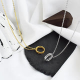 925 Sterling Silver Roman Numerals Circle Pendant Necklace Jewelry for Women