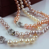 925 Silver Pearl Pendant Necklace Jewelry