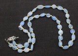 Aquamarine Baroque Beads Necklace 19 Inch