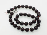 Red Garnet Round 14mm Necklace 18inch Nature Beads Amazing Xmas