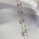 8-9mm Freshwater Pearl Necklace 925 Silver Jewelry