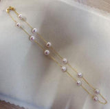 8-9mm Freshwater Pearl Necklace 925 Silver Jewelry