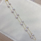 8-9mm Freshwater Pearl Necklace 925 Silver Jewelry