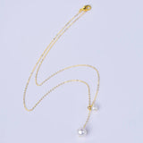 Freshwater Pearl Necklace 14K Plated Choker Adjustable Party Gift Women