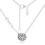 925 Silver Rose Necklace Choker Chain for Women