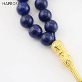 Lapis Stone Islamic Muslim Rosary Bracelet 99 Beads 6-10mm