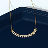 Sinzry 18K plated Smiling Pearl Choker Necklace