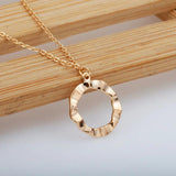 Baroque S925 Sterling Silver Throbbing Circle Necklace Set